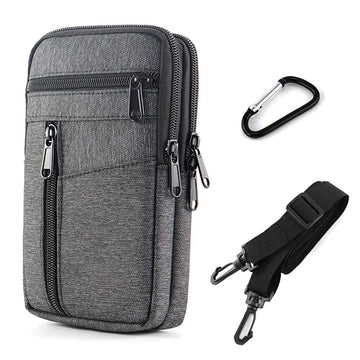 Xajzpa Waterproof Women Waist Bag Purse Double Layer Outdoor Tactical Waist Fanny Pack with Belt Men Phone Pouch Unisex Purses